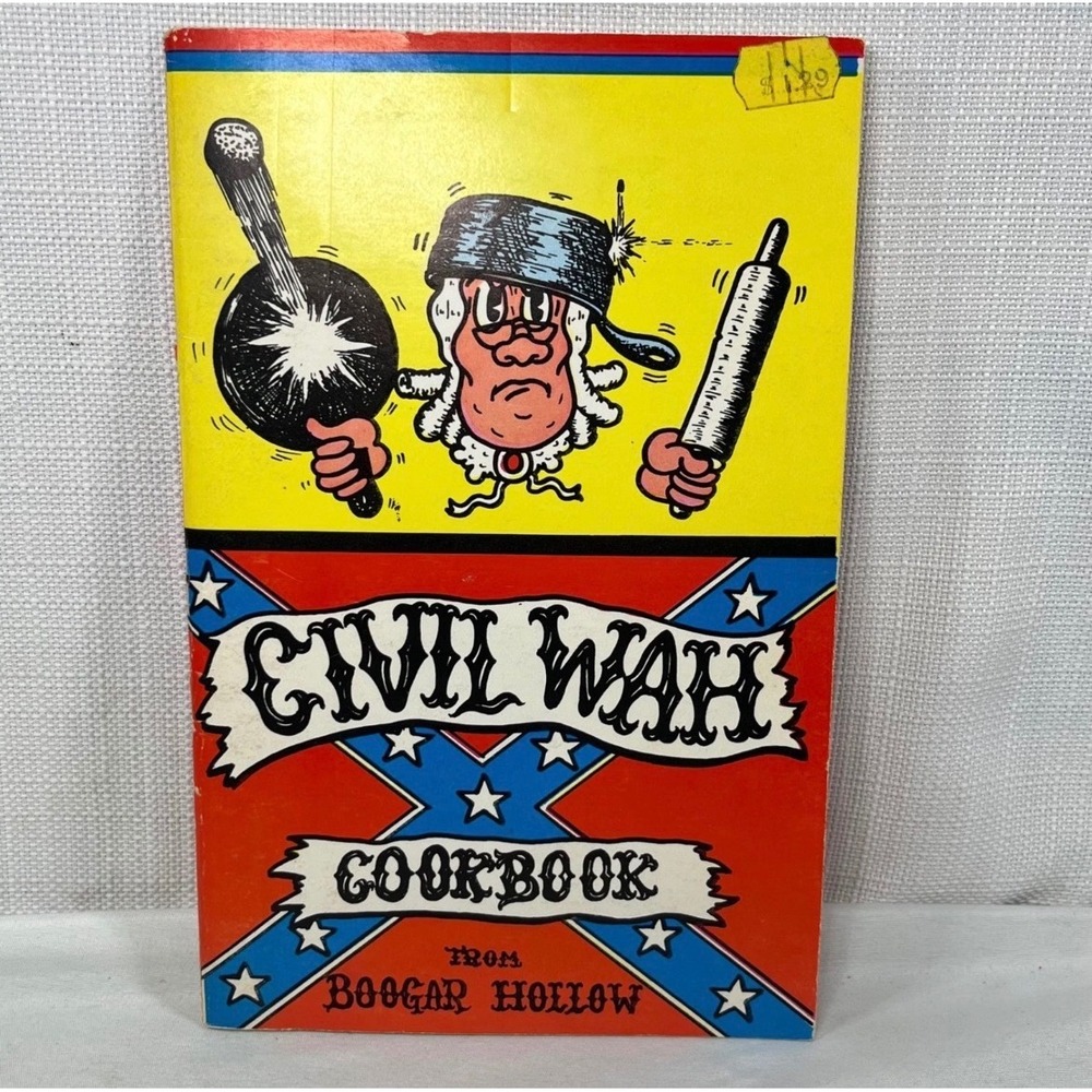 Vintage 1972 Civil War Cookbook from Boogar Hollow Nick Powers Southern Humor